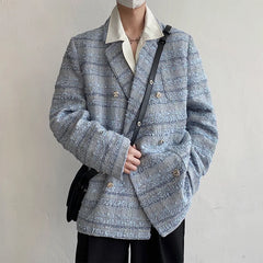 Men's Azure Tweed Jacket