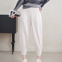 Luxury Tapered Pleated Pants