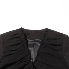 Luxury Collarless Longline Blazer