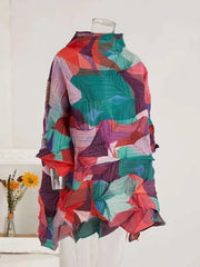 Luxury Unique Pleated Top