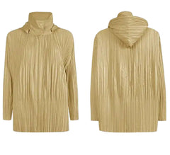 Japanese Pleated Hooded Jacket