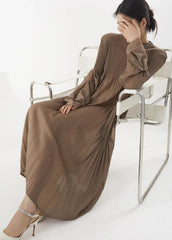 Luxury Pleats Travel Dress