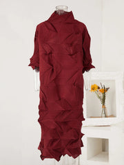 Luxury Pleated Folded Dress