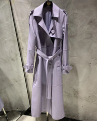 Genuine Sheepskin Couture Trench Coat