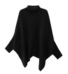 Luxe Travel Knit Poncho Sweater