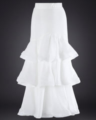 Luxury High-Waisted Ruffle Skirt