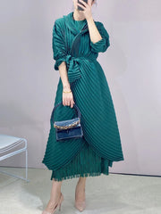 Truly Pleated Plisse Coat
