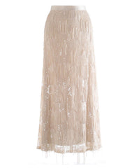 Luxury Glitter Fringe Skirt
