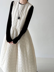 Luxury Quilted Layering Dress