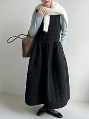 Luxury Quilted Layering Dress