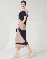 Elegant Kaftan Plisse Dress