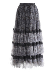 New Couture Tulle Midi Skirt
