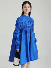 Casual Chic Asymmetrical Pleated Blouse