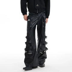 Men's Vortex Faux Leather Baggy Pants | Special Edition