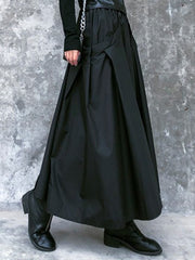 Retro Elegance Irregular A-Line Skirt
