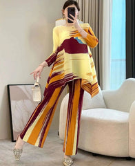 Truly Pleated Asymmetric 2-Piece