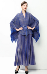 Luxury Plissé Two-Piece Set