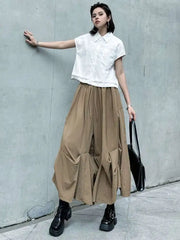 Avant-Garde Wide Leg Trousers