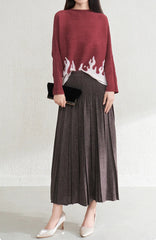Elegant Plissé Formal Skirt
