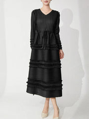 Premium Pleated Stretchy Dress