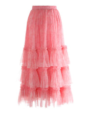 New Couture Tulle Midi Skirt