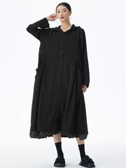 Oversized Hooded Jacket - Japanese Avant-Garde