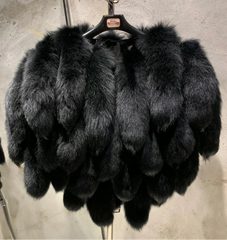 Genuine Fox Fur Tails Bolero