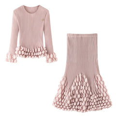 2 Piece Luxe Pleated Skirt Set