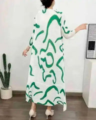 Luxury Plisse Kaftan Dress