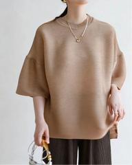 Luxury Dressy Pleated Top