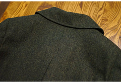 Men's Premium Wool Blend Long Trench Coat