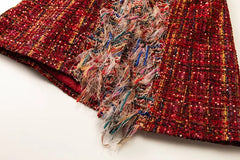 Luxury Tweed Maxi Coat