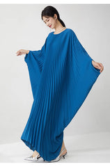 Luxury Designer Pleated Maxi Kaftan Dress