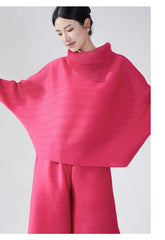 Truly Plissé Wide Leg Pant Set