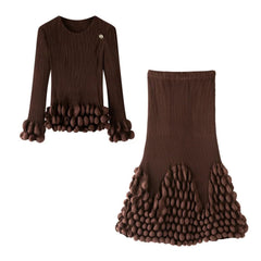 2 Piece Luxe Pleated Skirt Set