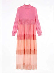 Luxury Pleated Fringe Dress