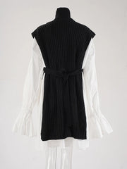 Luxury Knit Vest Blouse