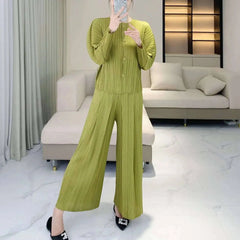 Luxe Pleated Blouse & Palazzo Pant
