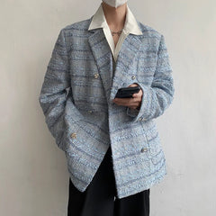 Men's Azure Tweed Jacket