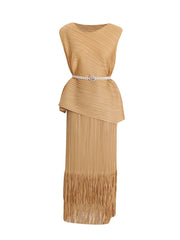 Truly Pleated Tank Top & Skirt