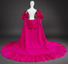 Off-The-Shoulder Taffeta Cape