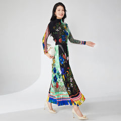 Luxury Formal Pleated Top & Skirt