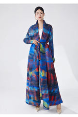 Women's Designer Loose Fit Pleated Overcoat