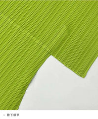 Truly Pleated Stand Collar Dress