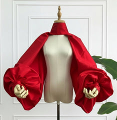 Luxury Voluminous-Sleeve Bolero
