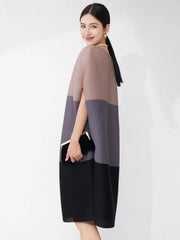 Elegant Pleated Tunic Dress