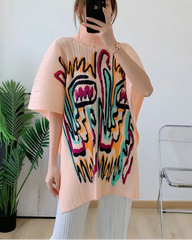 Luxury Pleated Tunic Top
