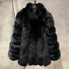 Women's Genuine Fox Fur Coat