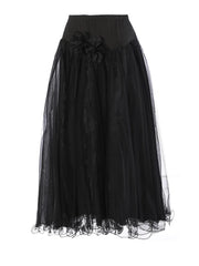 Luxury Mesh Florals Skirt