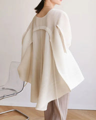 Luxury Pleated Oversized Top